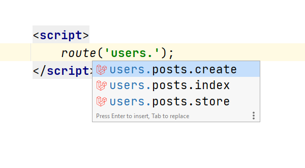 JavaScript routes